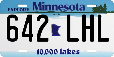 MN license plate 642LHL