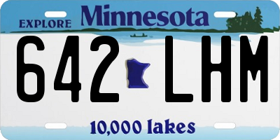 MN license plate 642LHM