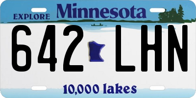 MN license plate 642LHN