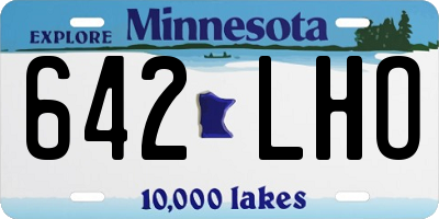MN license plate 642LHO