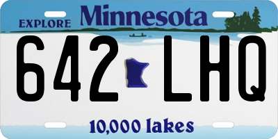 MN license plate 642LHQ