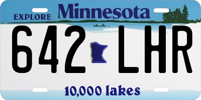 MN license plate 642LHR