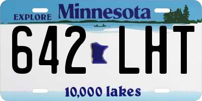 MN license plate 642LHT