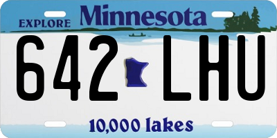 MN license plate 642LHU