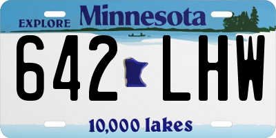MN license plate 642LHW
