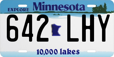 MN license plate 642LHY