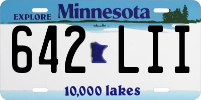 MN license plate 642LII