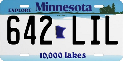 MN license plate 642LIL