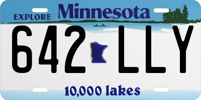 MN license plate 642LLY
