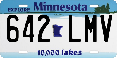 MN license plate 642LMV