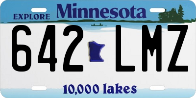 MN license plate 642LMZ