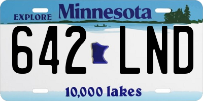 MN license plate 642LND
