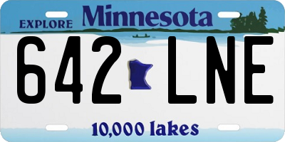 MN license plate 642LNE