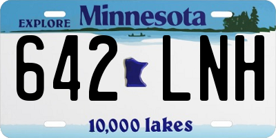 MN license plate 642LNH