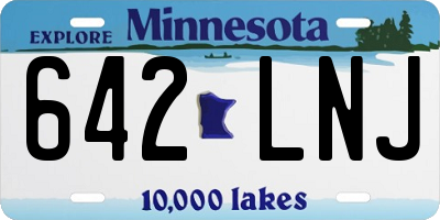 MN license plate 642LNJ
