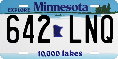 MN license plate 642LNQ