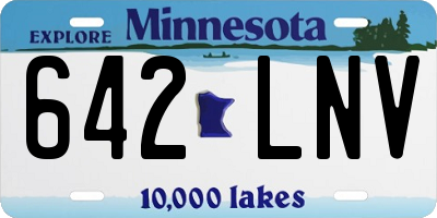 MN license plate 642LNV