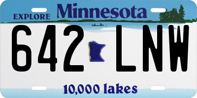 MN license plate 642LNW
