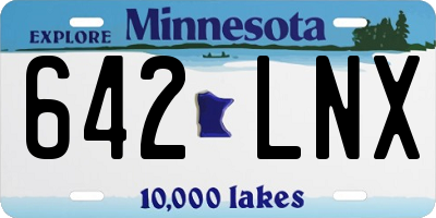 MN license plate 642LNX