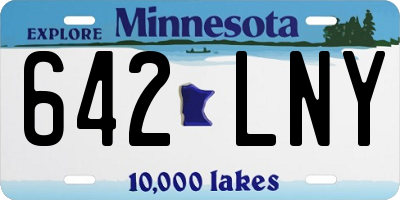 MN license plate 642LNY