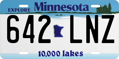 MN license plate 642LNZ