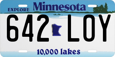 MN license plate 642LOY