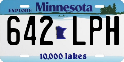 MN license plate 642LPH