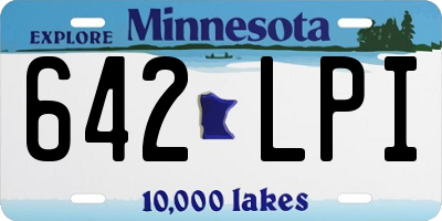 MN license plate 642LPI