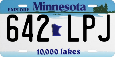 MN license plate 642LPJ