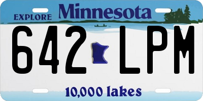 MN license plate 642LPM