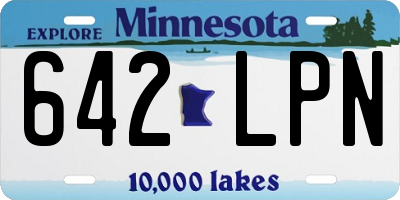 MN license plate 642LPN