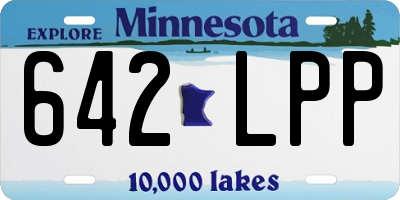 MN license plate 642LPP