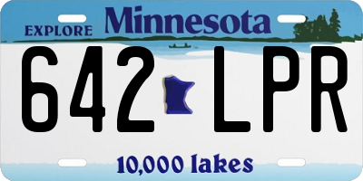 MN license plate 642LPR