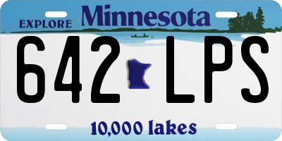 MN license plate 642LPS