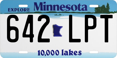 MN license plate 642LPT
