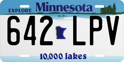 MN license plate 642LPV
