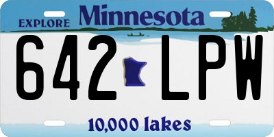 MN license plate 642LPW