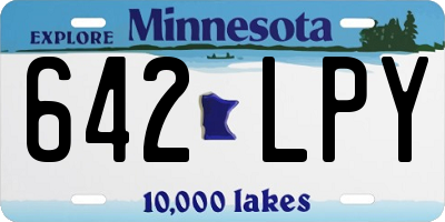 MN license plate 642LPY