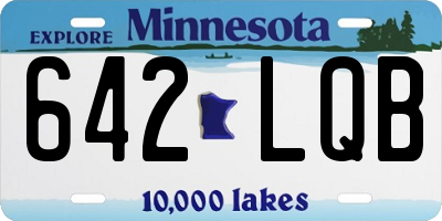 MN license plate 642LQB