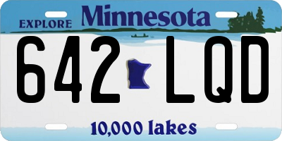 MN license plate 642LQD