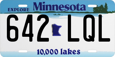 MN license plate 642LQL