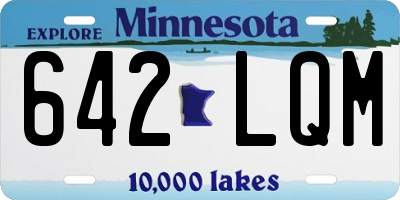 MN license plate 642LQM