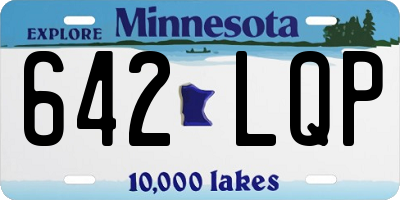 MN license plate 642LQP