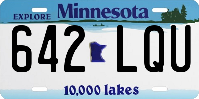 MN license plate 642LQU