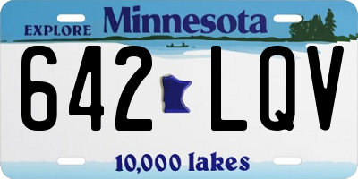 MN license plate 642LQV