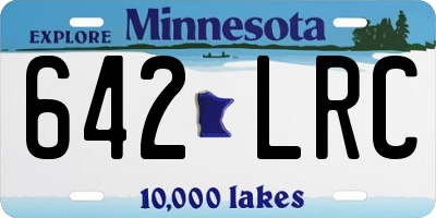 MN license plate 642LRC