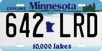 MN license plate 642LRD