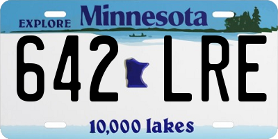MN license plate 642LRE