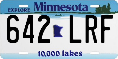 MN license plate 642LRF