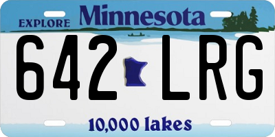 MN license plate 642LRG